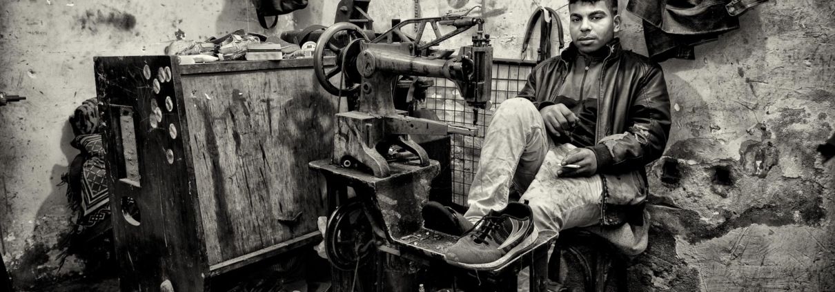 Shoe repair shop, Cairo