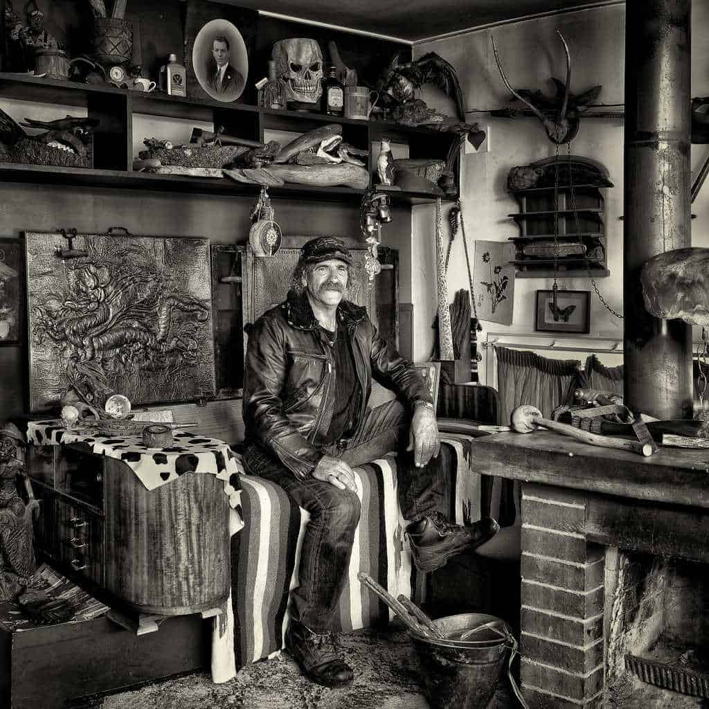 Man with a leather jacket Auckland Portrait Photographer