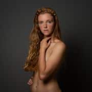 Young woman with red hair