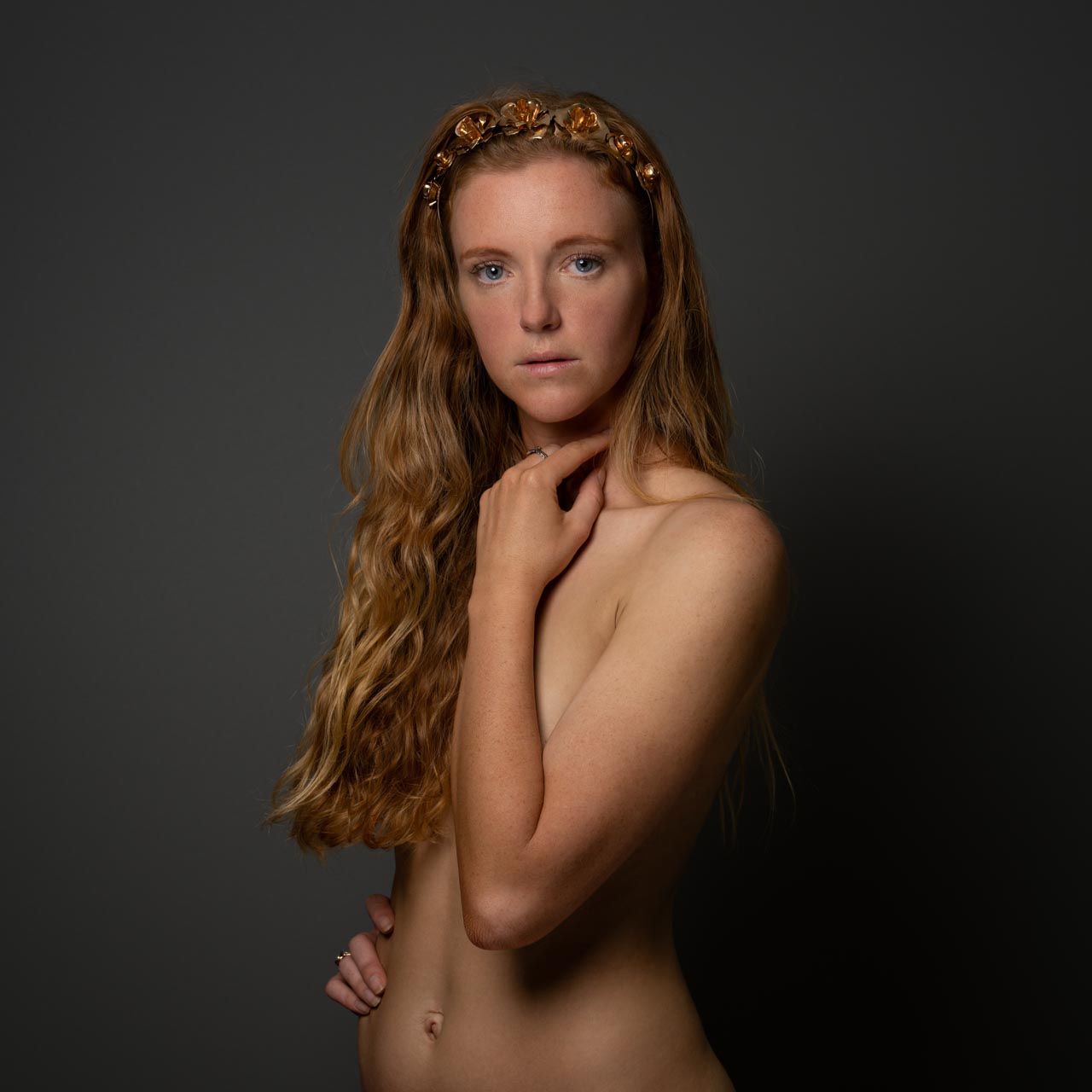 Young woman with red hair