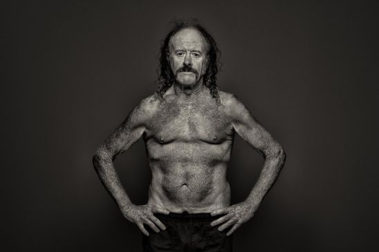 Man posing in a studio