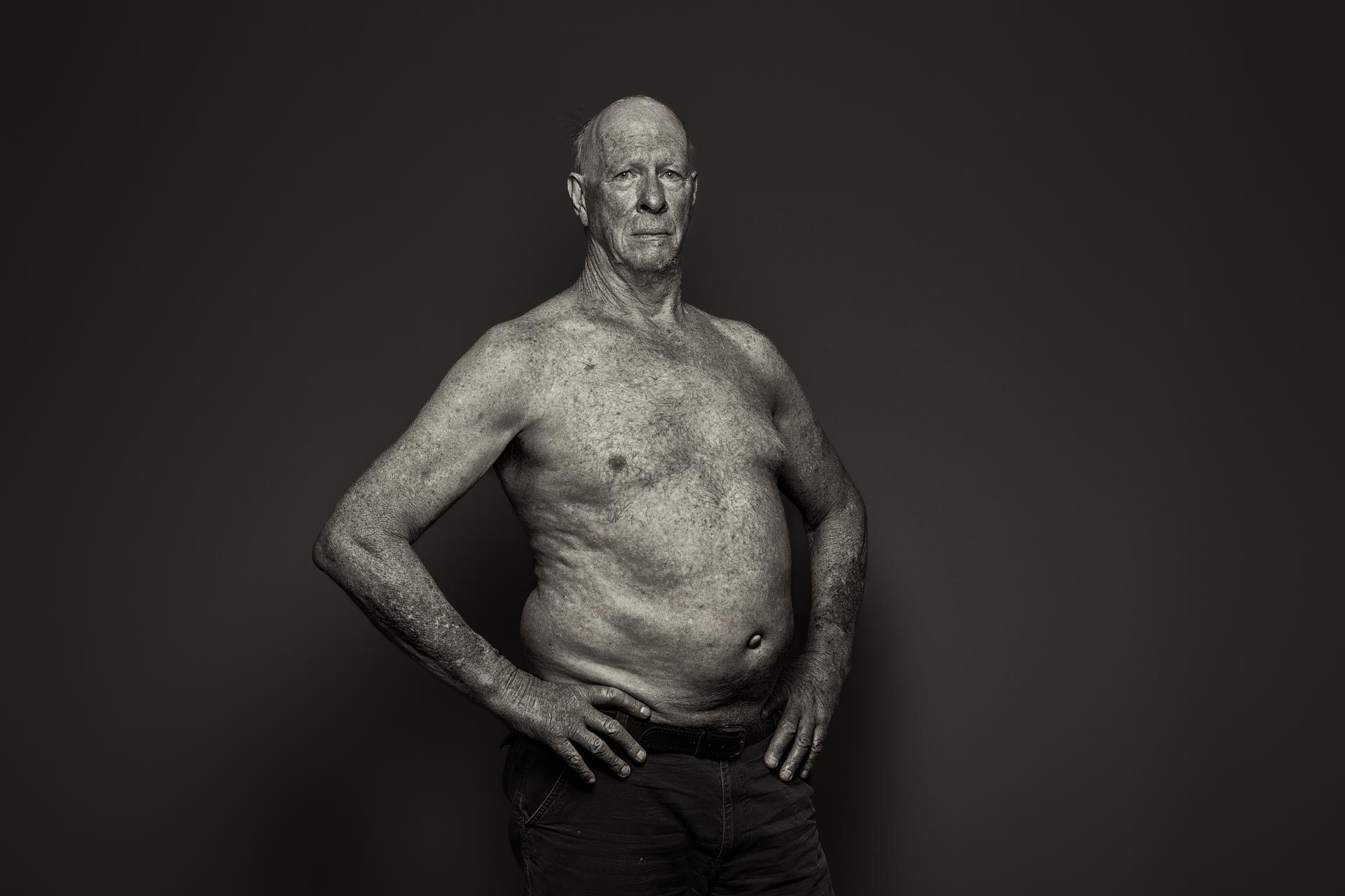 Man posing for his studio Portrait